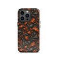Burnt Orange Filigree Tough Case for iPhone 13 Pro
