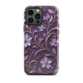 Royal Violet Filigree Tough Case for iPhone 13 Pro Max