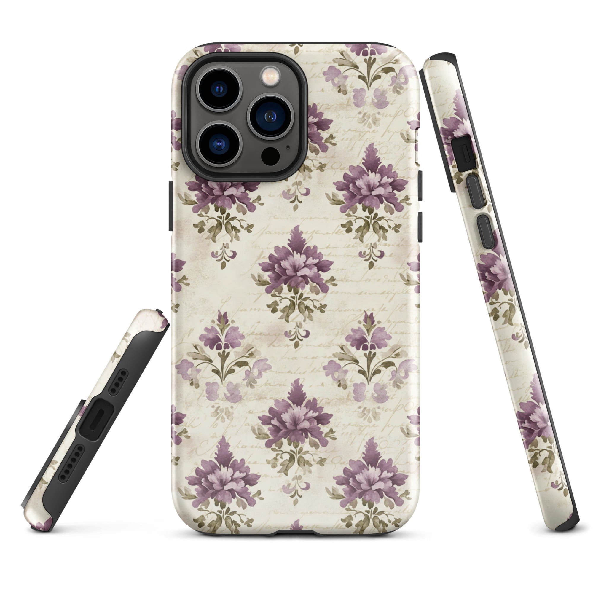 Vintage Floral Damask Tough Case for iPhone 13 Pro Max