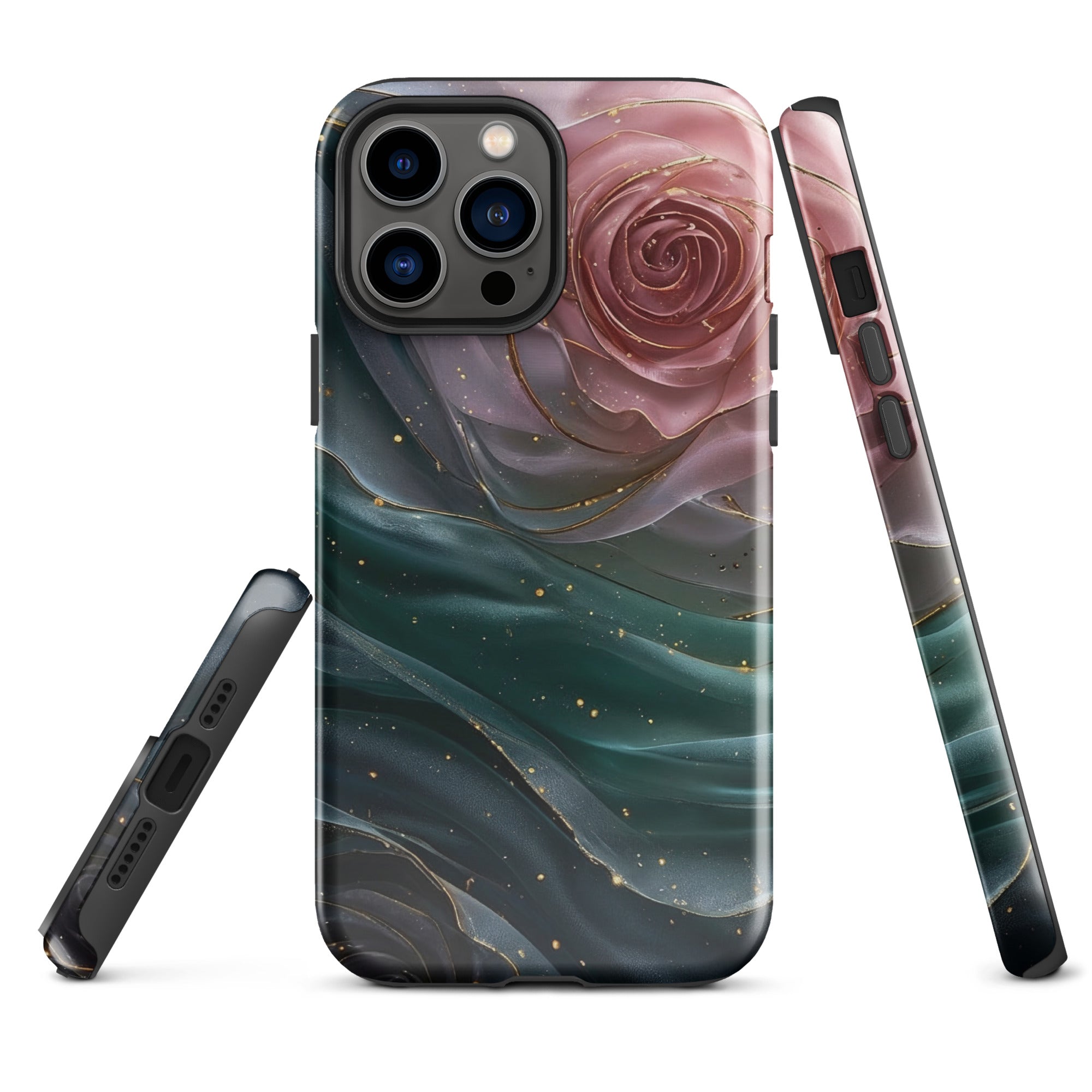 Elegant Rose Marble Tough Case for iPhone 13 Pro Max