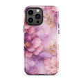 Pink Watercolor Floral Tough Case for iPhone 13 Pro Max