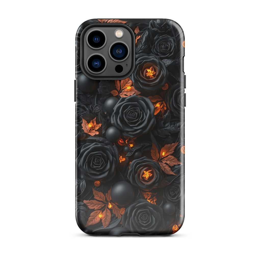 Dark Floral Glow Tough Case for iPhone 13 Pro Max