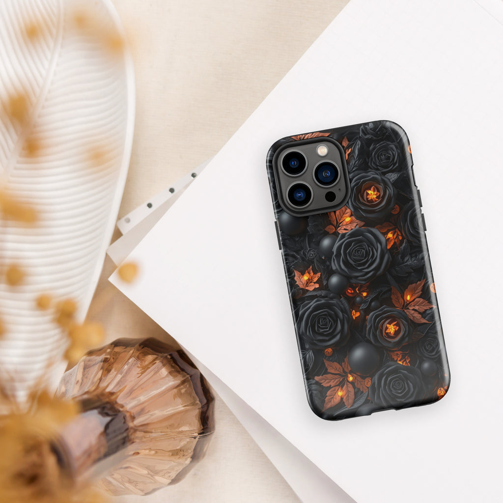 Dark Floral Glow Tough Case for iPhone 13 Pro Max