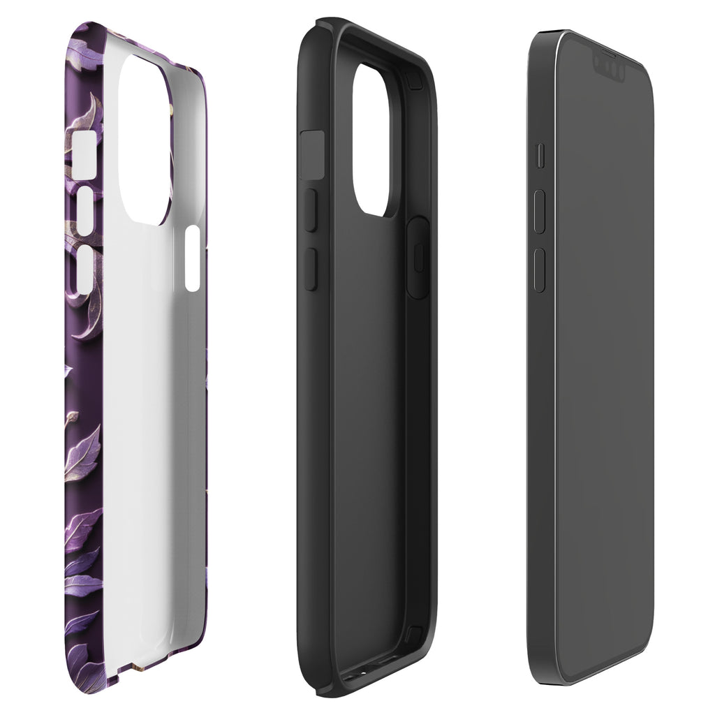 Royal Violet Filigree Tough Case for iPhone 13 Pro Max