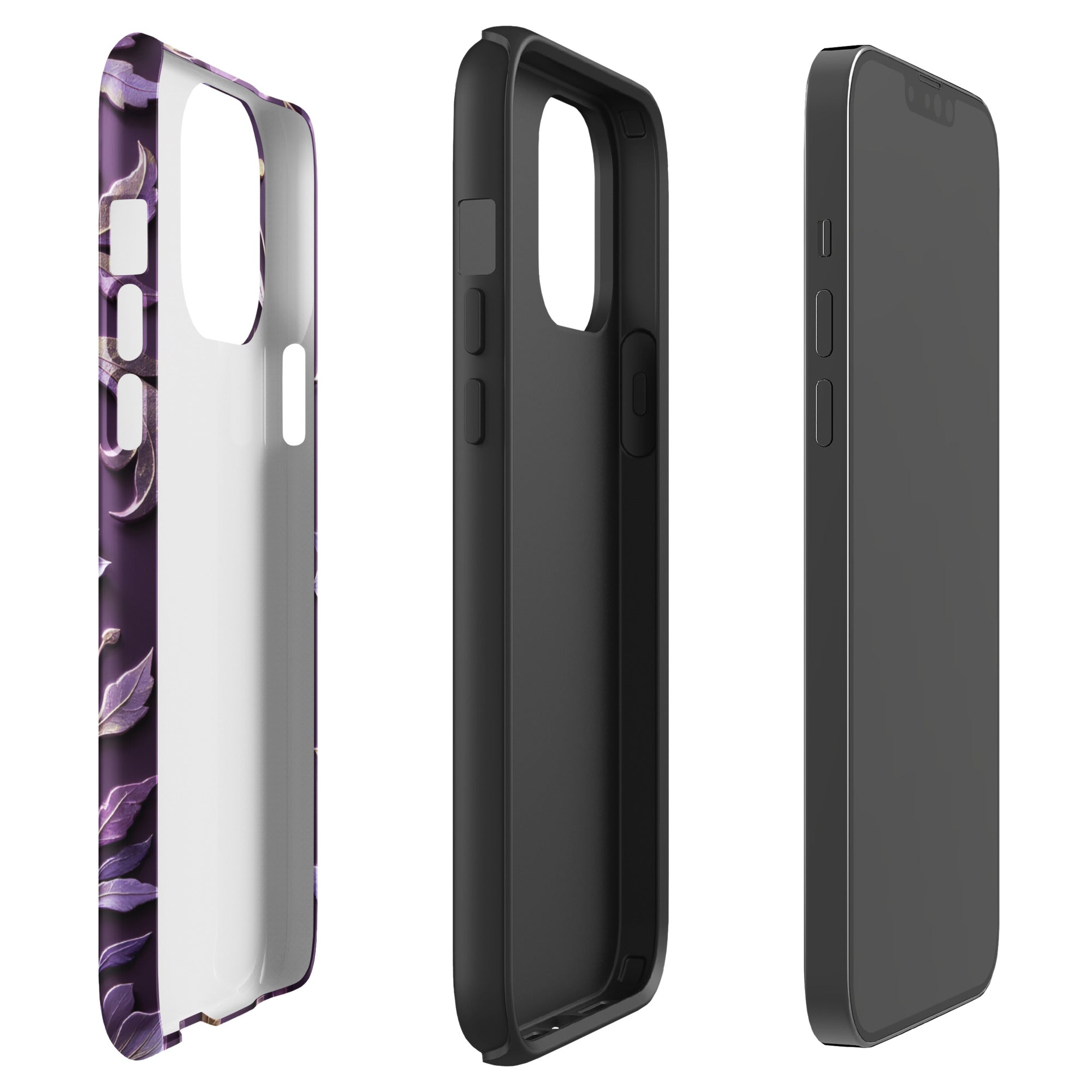Royal Violet Filigree Tough Case for iPhone 13 Pro Max