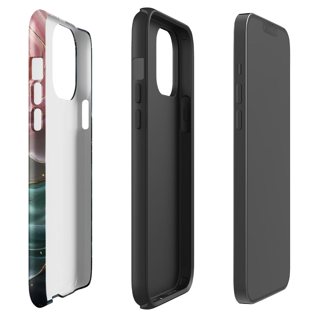 Elegant Rose Marble Tough Case for iPhone 13 Pro Max