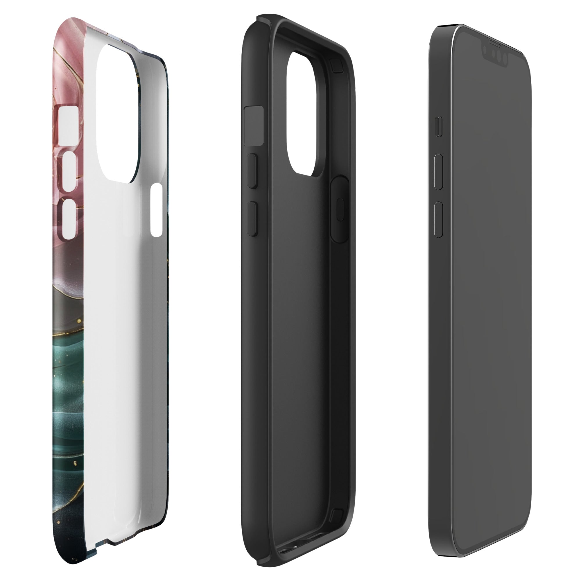 Elegant Rose Marble Tough Case for iPhone 13 Pro Max