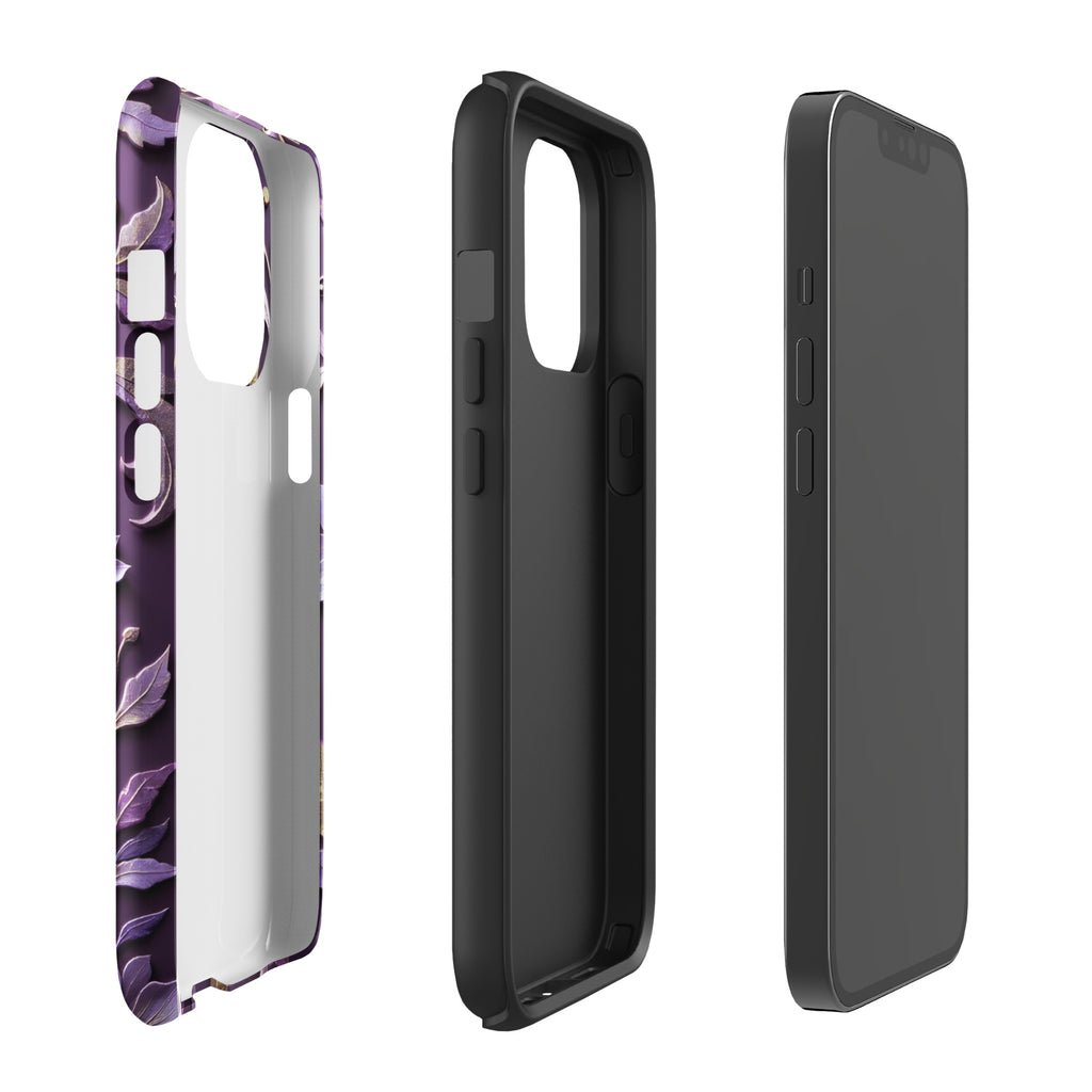 Royal Violet Filigree Tough Case for iPhone 13 Pro