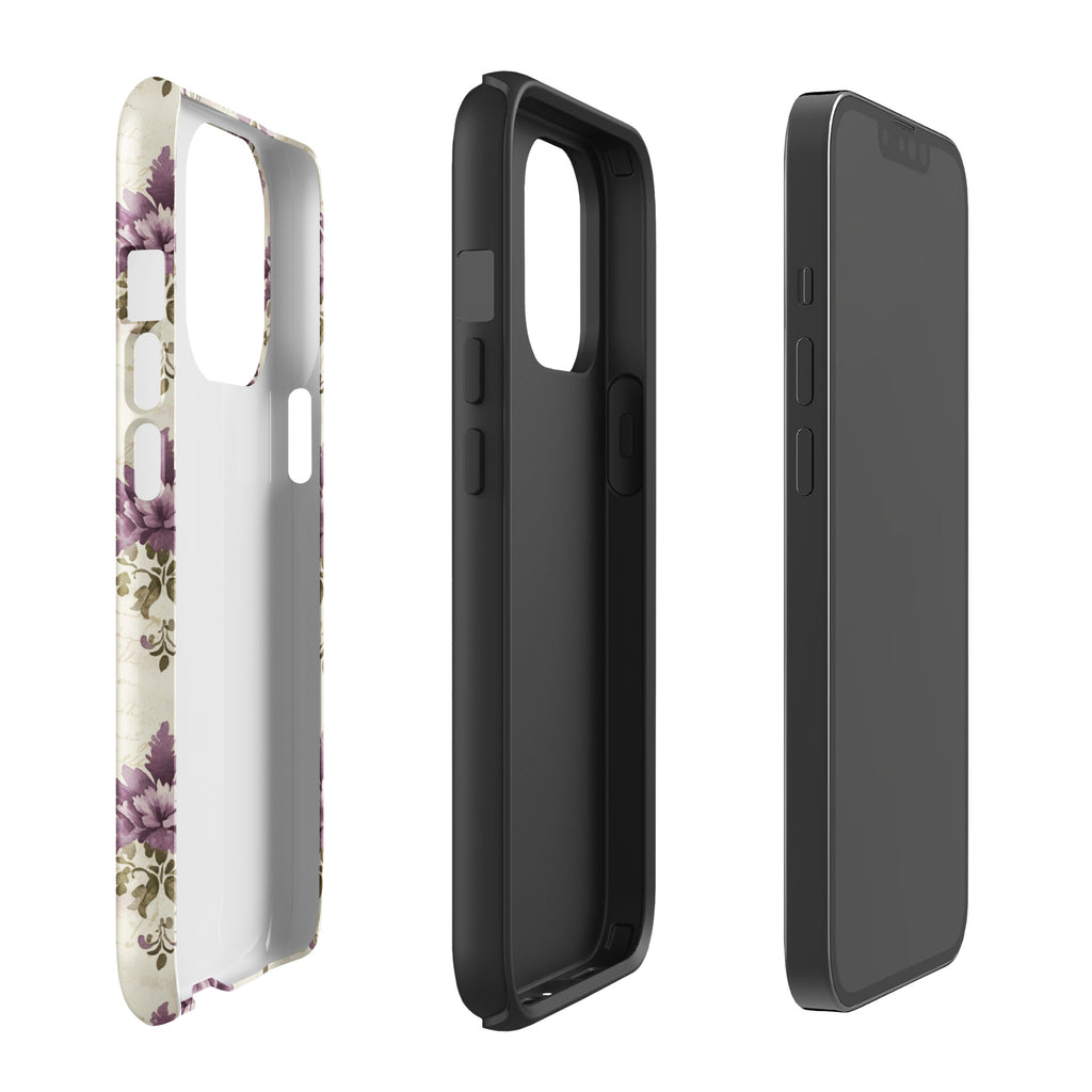 Vintage Floral Damask Tough Case for iPhone 13 Pro