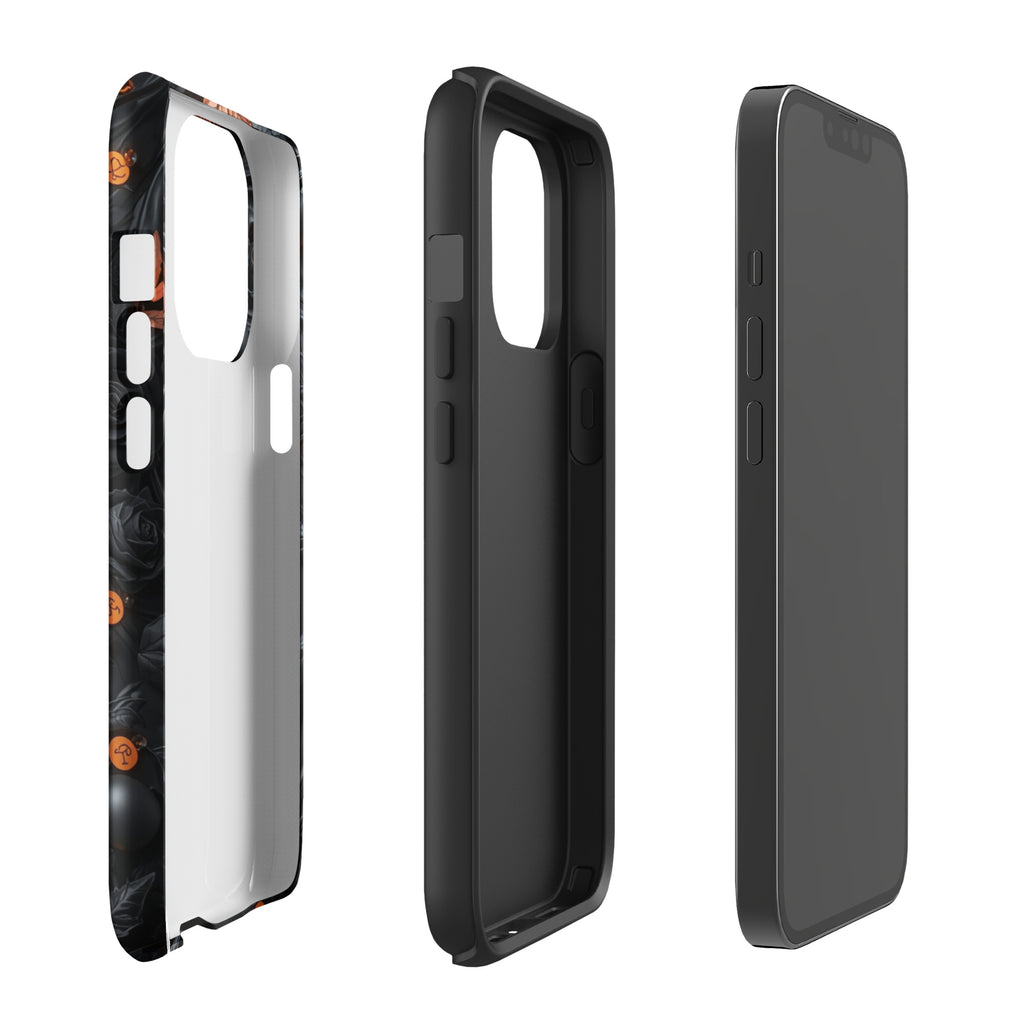 Dark Floral Glow Tough Case for iPhone 13 Pro