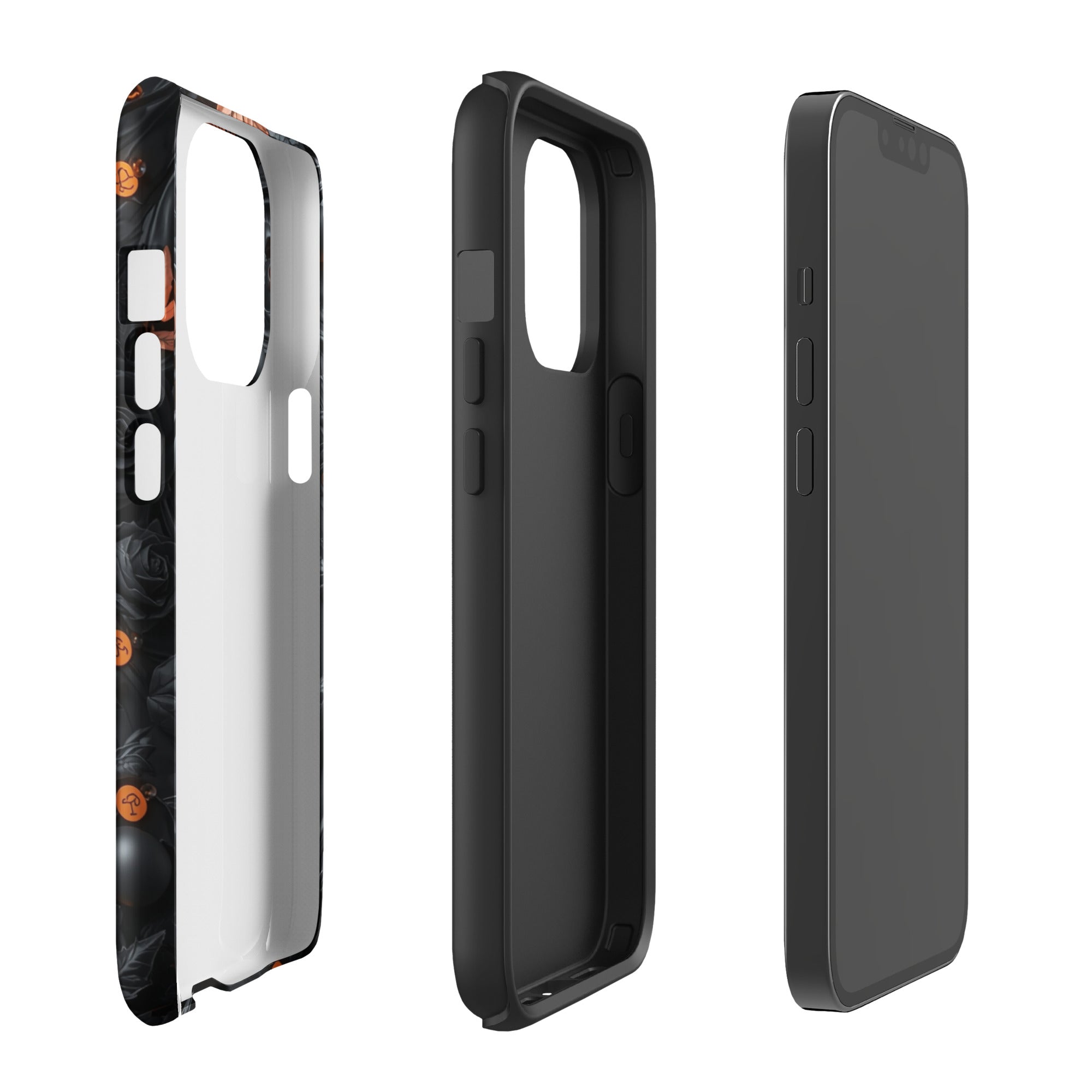 Dark Floral Glow Tough Case for iPhone 13 Pro