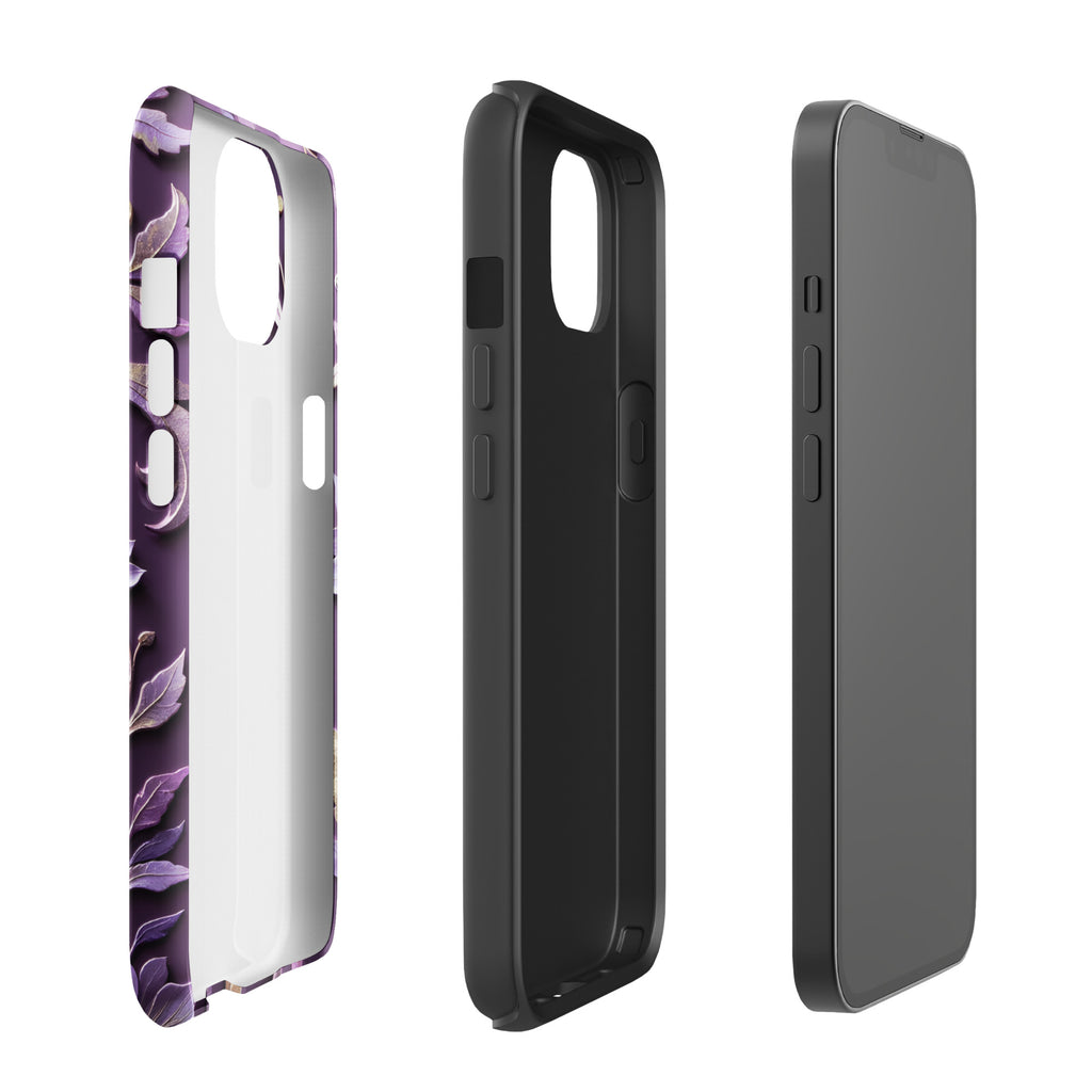 Royal Violet Filigree Tough Case for iPhone 13