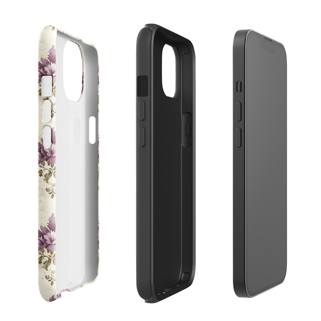 Vintage Floral Damask Tough Case for iPhone 13