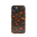 Burnt Orange Filigree Tough Case for iPhone 14