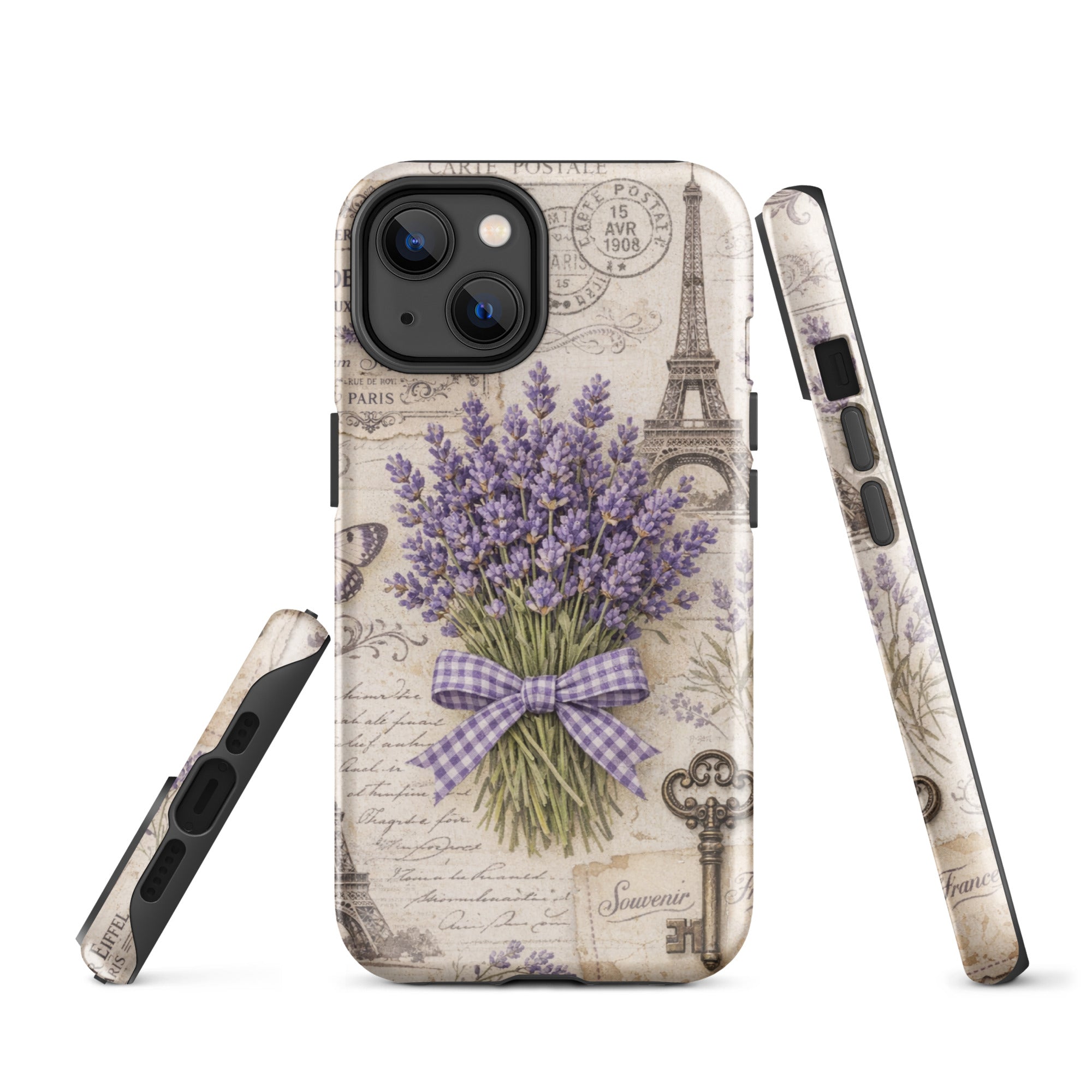 Vintage Paris Lavender Tough Case for iPhone 14