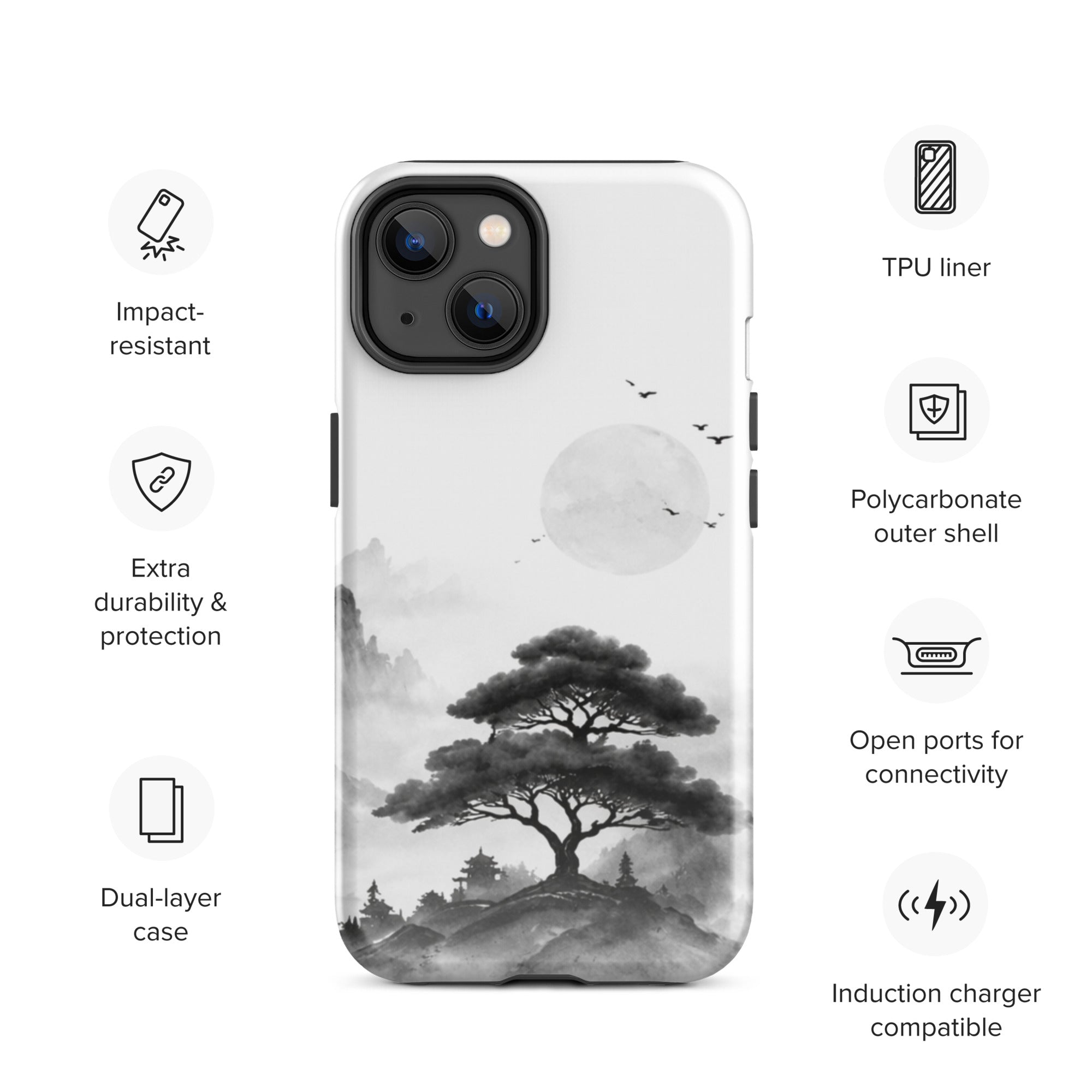 Silent Mountain Tough Case for iPhone 14