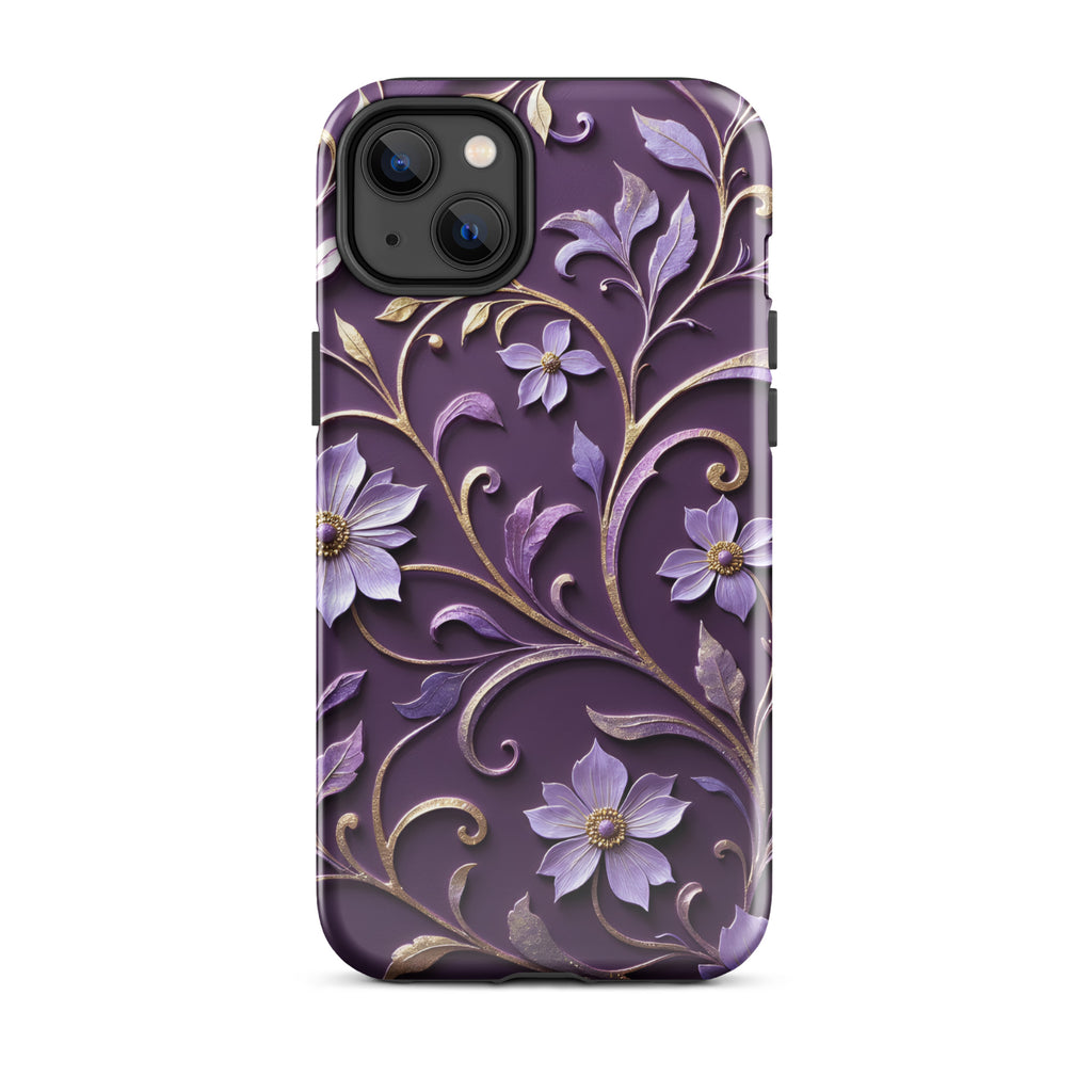 Royal Violet Filigree Tough Case for iPhone 14 Plus