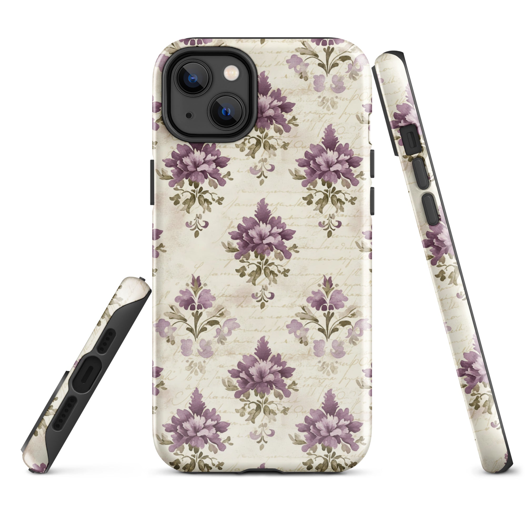 Vintage Floral Damask Tough Case for iPhone 14 Plus