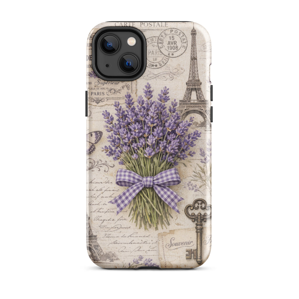 Vintage Paris Lavender Tough Case for iPhone 14 Plus