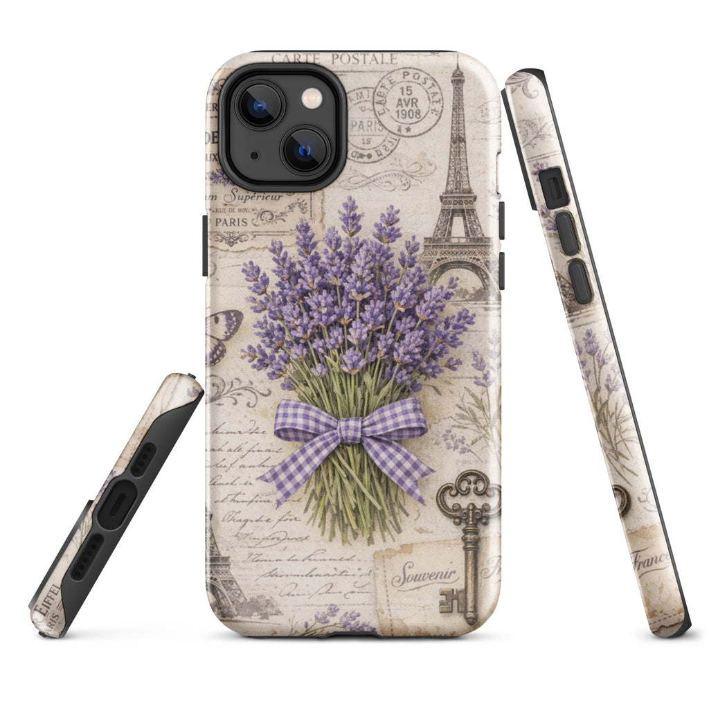 Vintage Paris Lavender Tough Case for iPhone 14 Plus