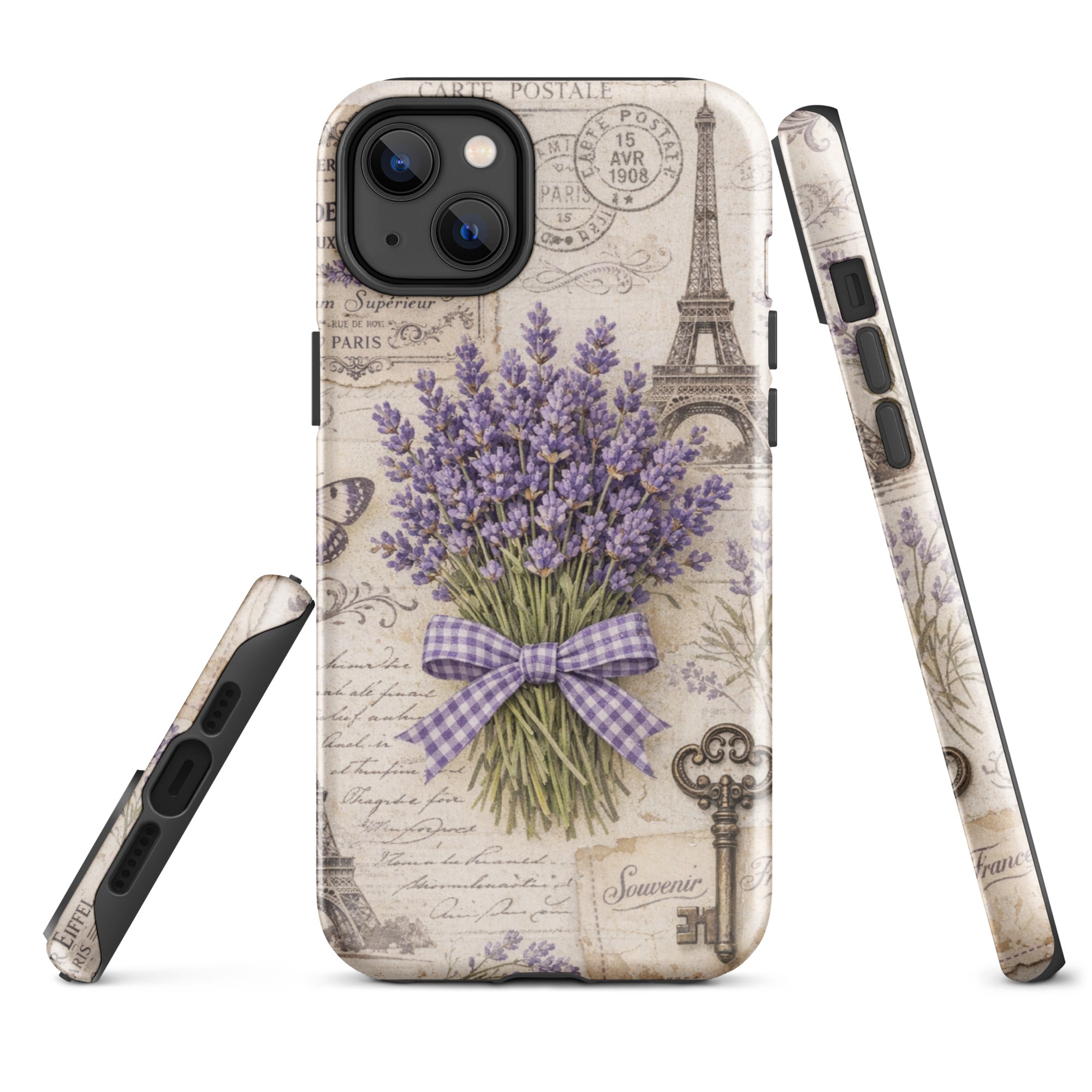 Vintage Paris Lavender Tough Case for iPhone 14 Plus