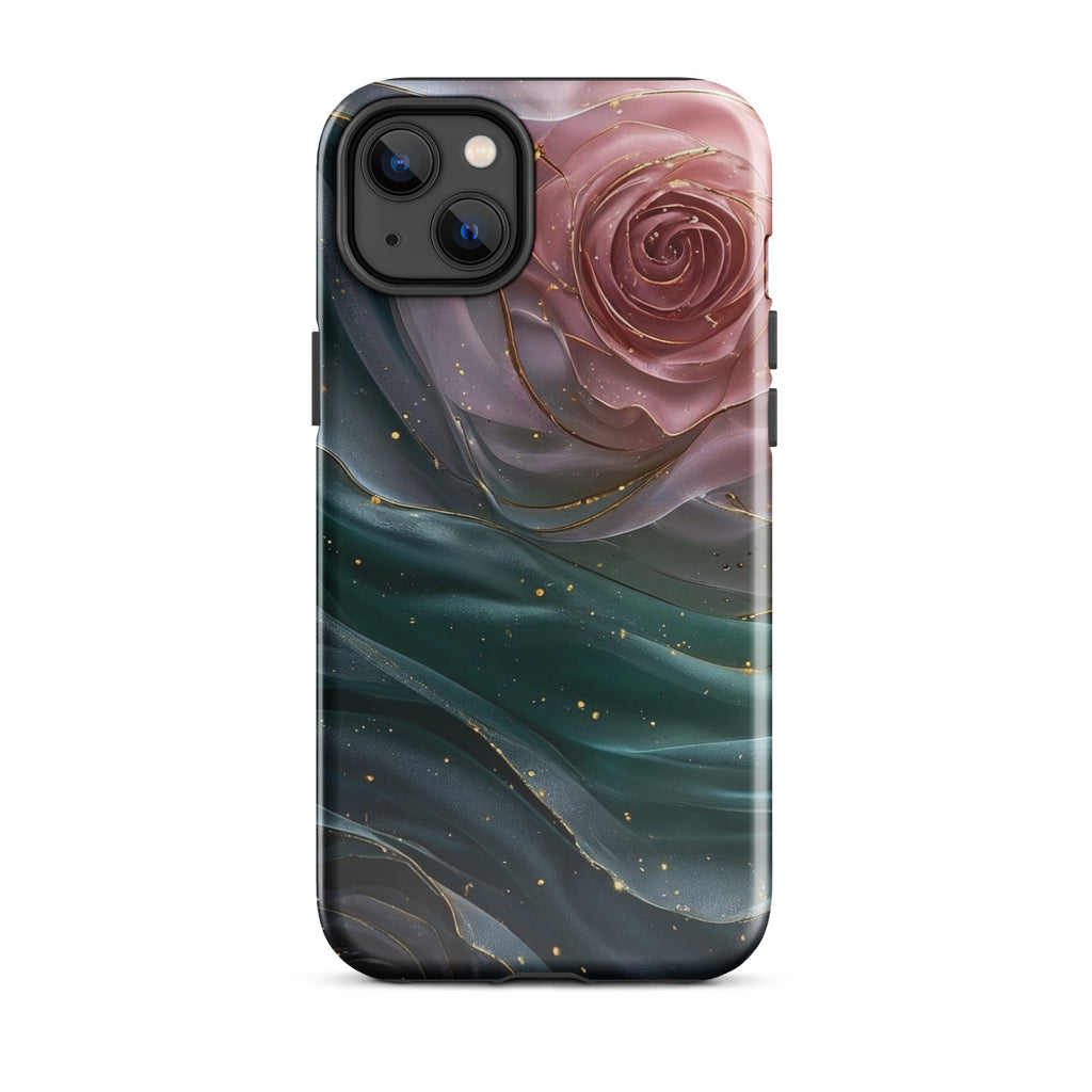 Elegant Rose Marble Tough Case for iPhone 14 Plus