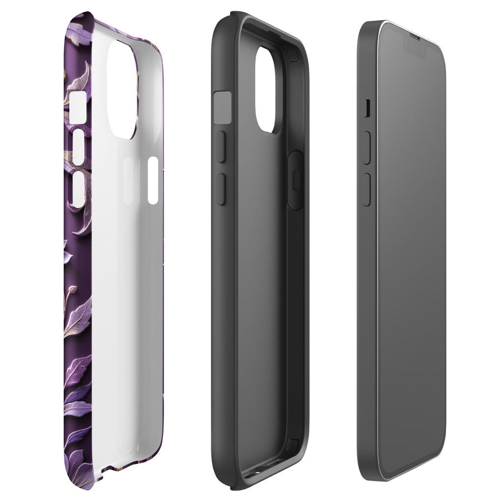 Royal Violet Filigree Tough Case for iPhone 14 Plus