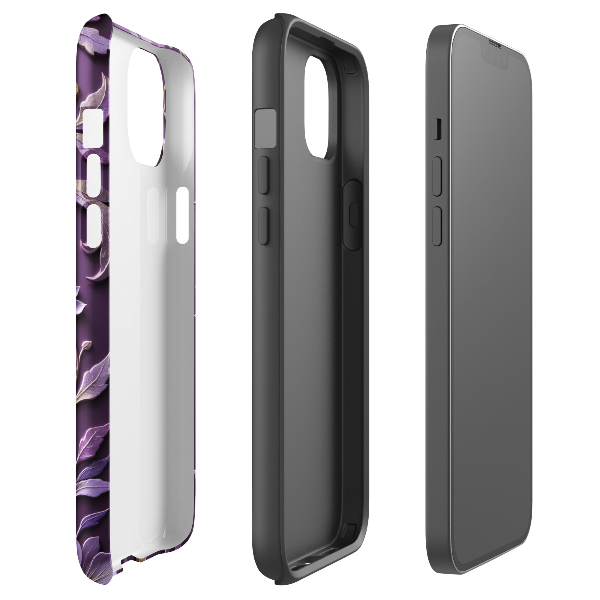 Royal Violet Filigree Tough Case for iPhone 14 Plus