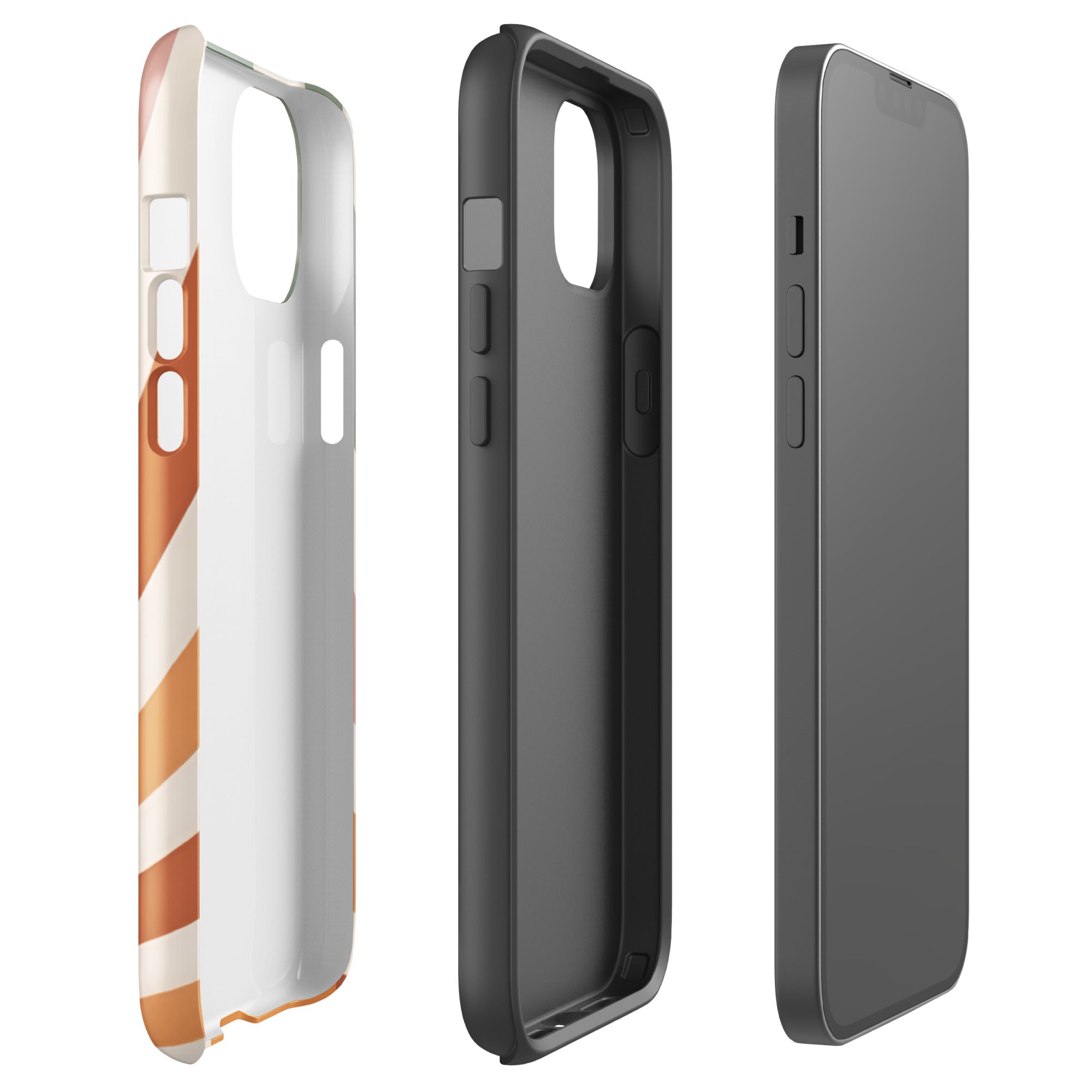 Retro Sunrise Tough Case for iPhone 14 Plus