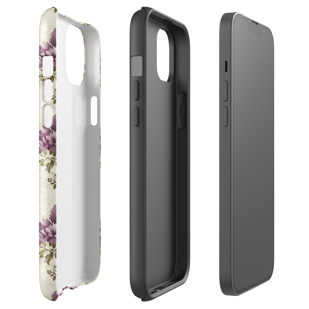 Vintage Floral Damask Tough Case for iPhone 14 Plus