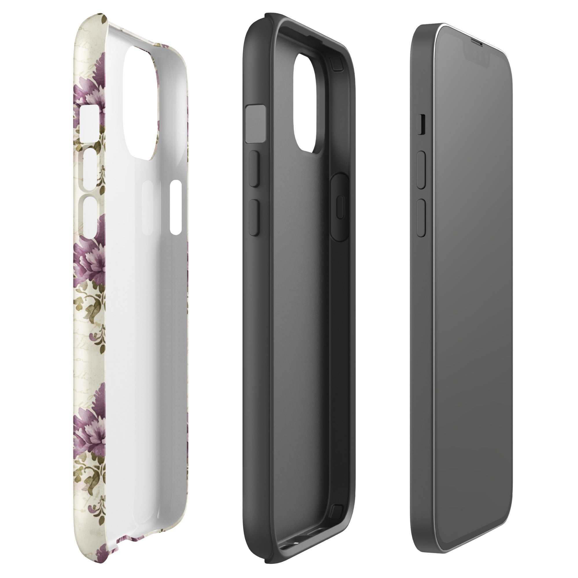 Vintage Floral Damask Tough Case for iPhone 14 Plus