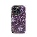 Royal Violet Filigree Tough Case for iPhone 14 Pro
