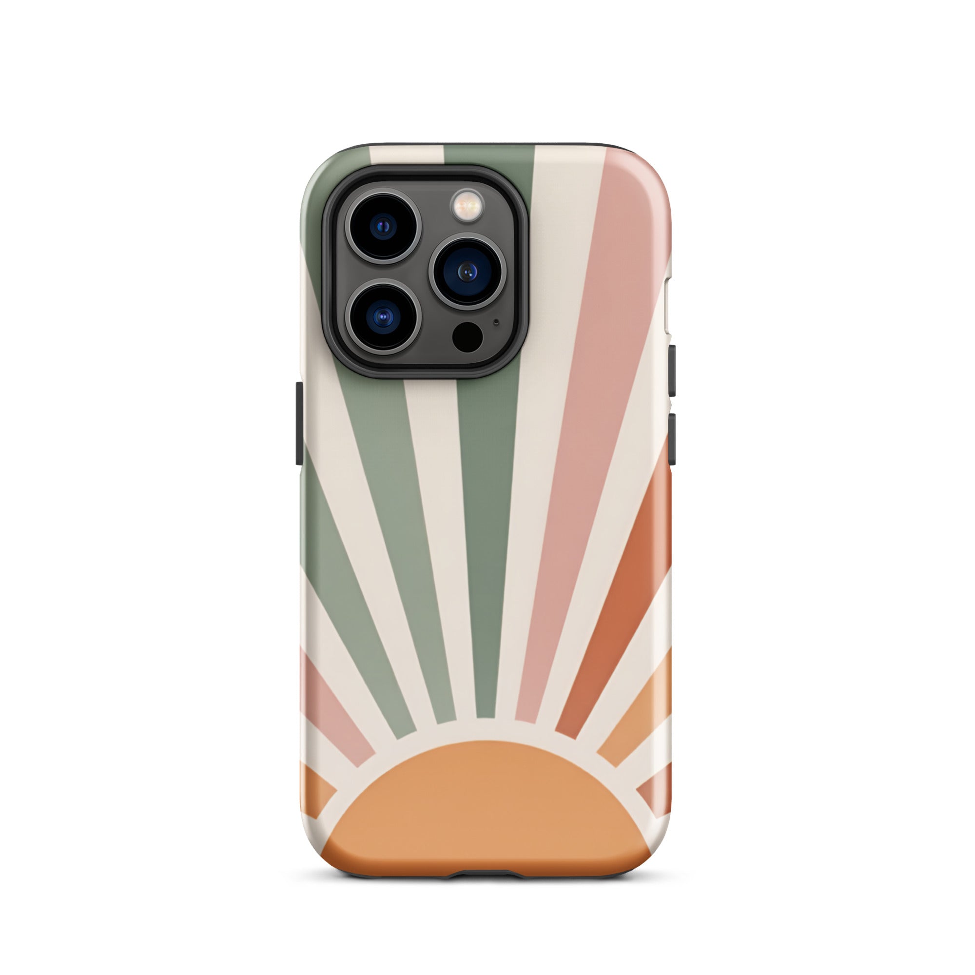 Retro Sunrise Tough Case for iPhone 14 Pro