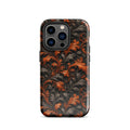 Burnt Orange Filigree Tough Case for iPhone 14 Pro