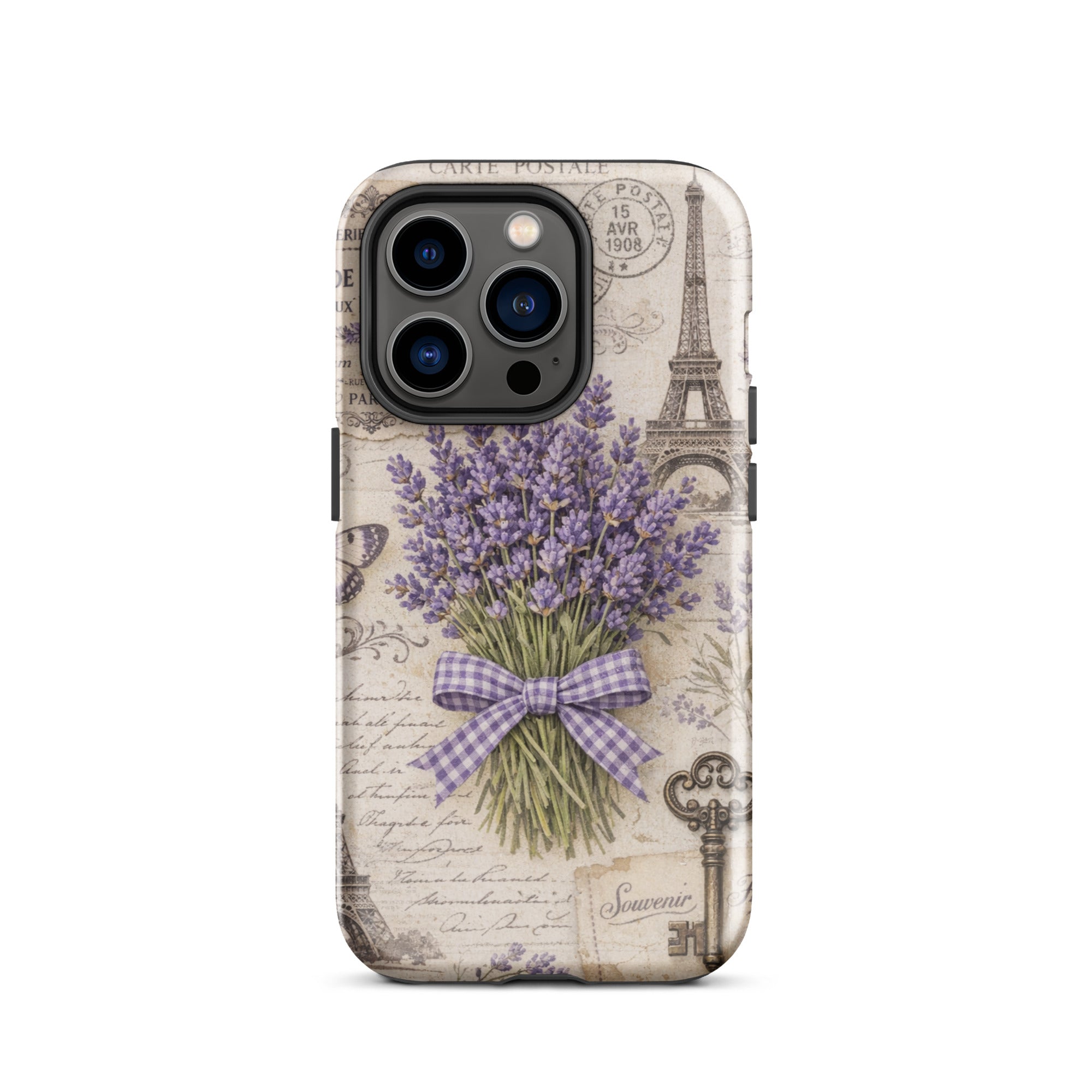 Vintage Paris Lavender Tough Case for iPhone 14 Pro