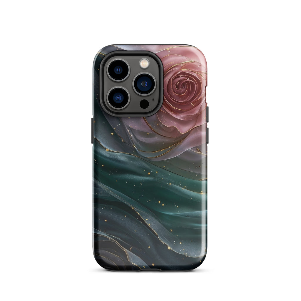 Elegant Rose Marble Tough Case for iPhone 14 Pro