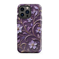 Royal Violet Filigree Tough Case for iPhone 14 Pro Max