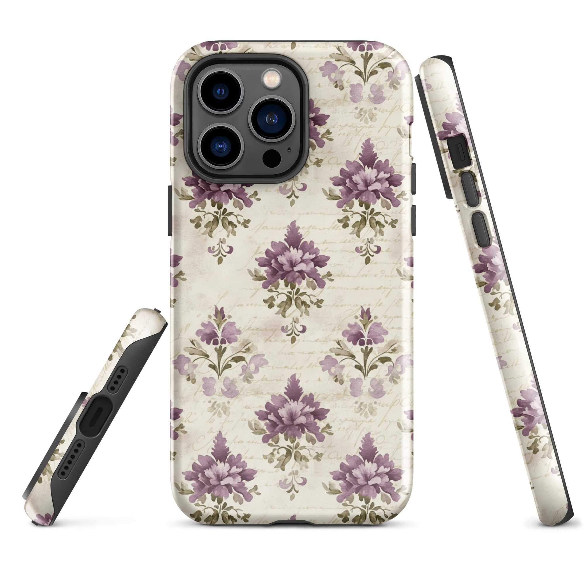Vintage Floral Damask Tough Case for iPhone 14 Pro Max