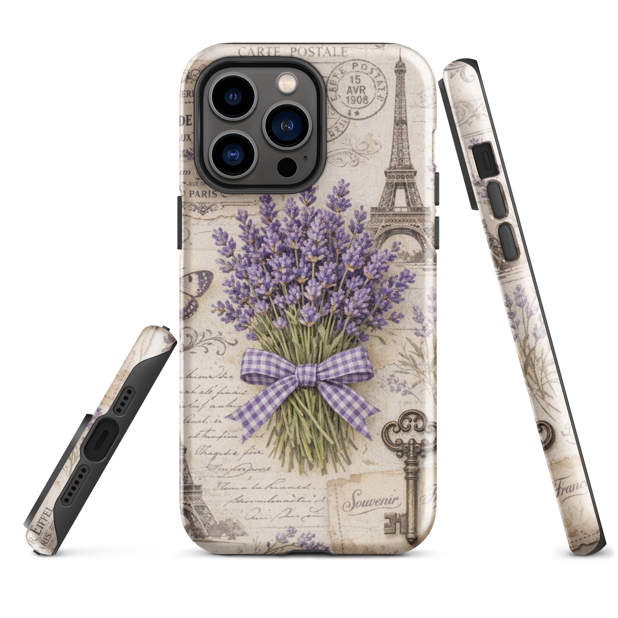 Vintage Paris Lavender Tough Case for iPhone 14 Pro Max