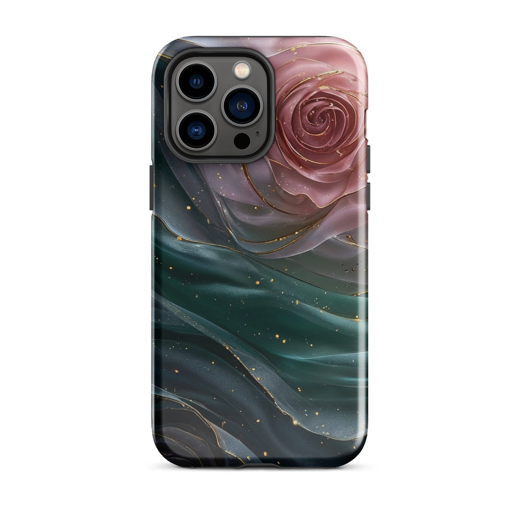 Elegant Rose Marble Tough Case for iPhone 14 Pro Max