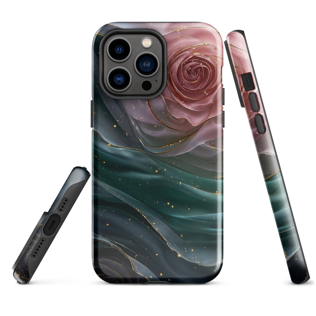 Elegant Rose Marble Tough Case for iPhone 14 Pro Max