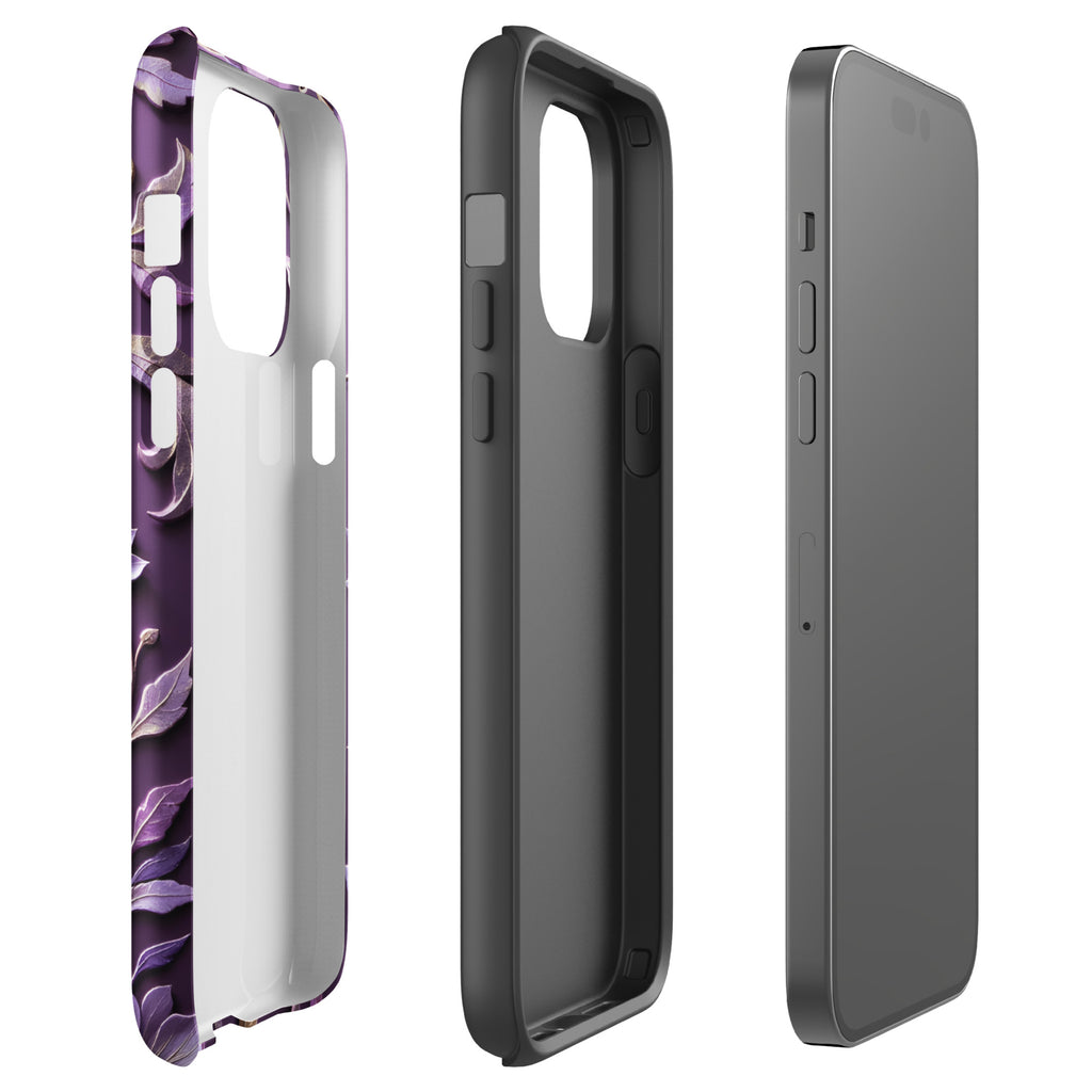 Royal Violet Filigree Tough Case for iPhone 14 Pro Max