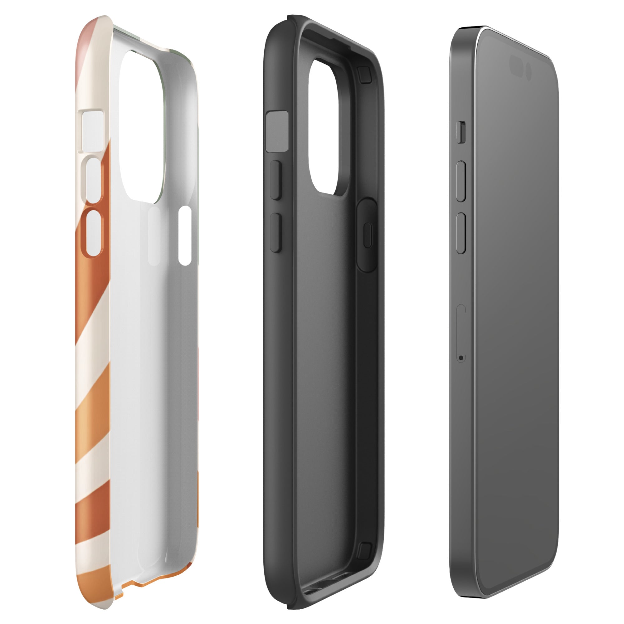 Retro Sunrise Tough Case for iPhone 14 Pro Max