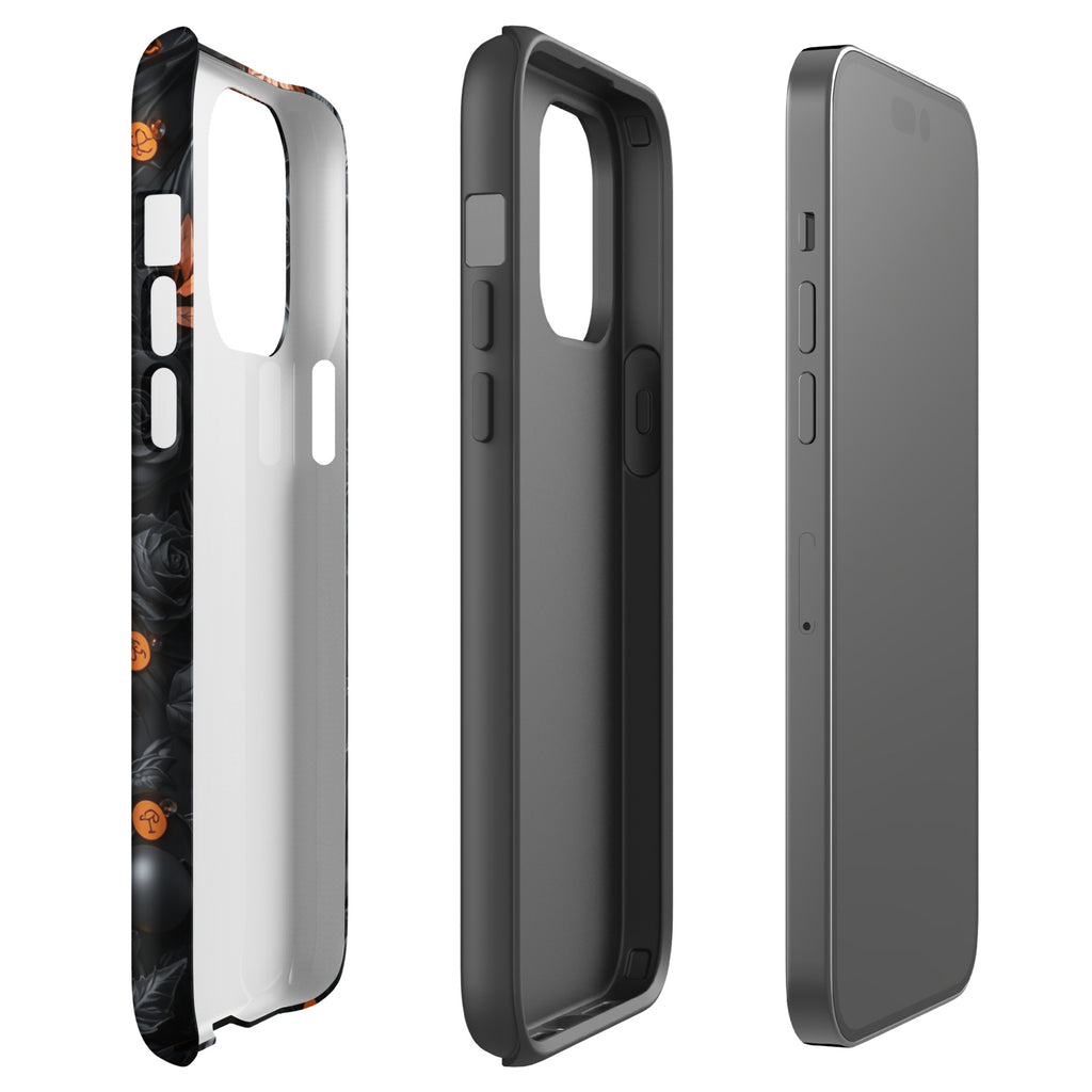 Dark Floral Glow Tough Case for iPhone 14 Pro Max