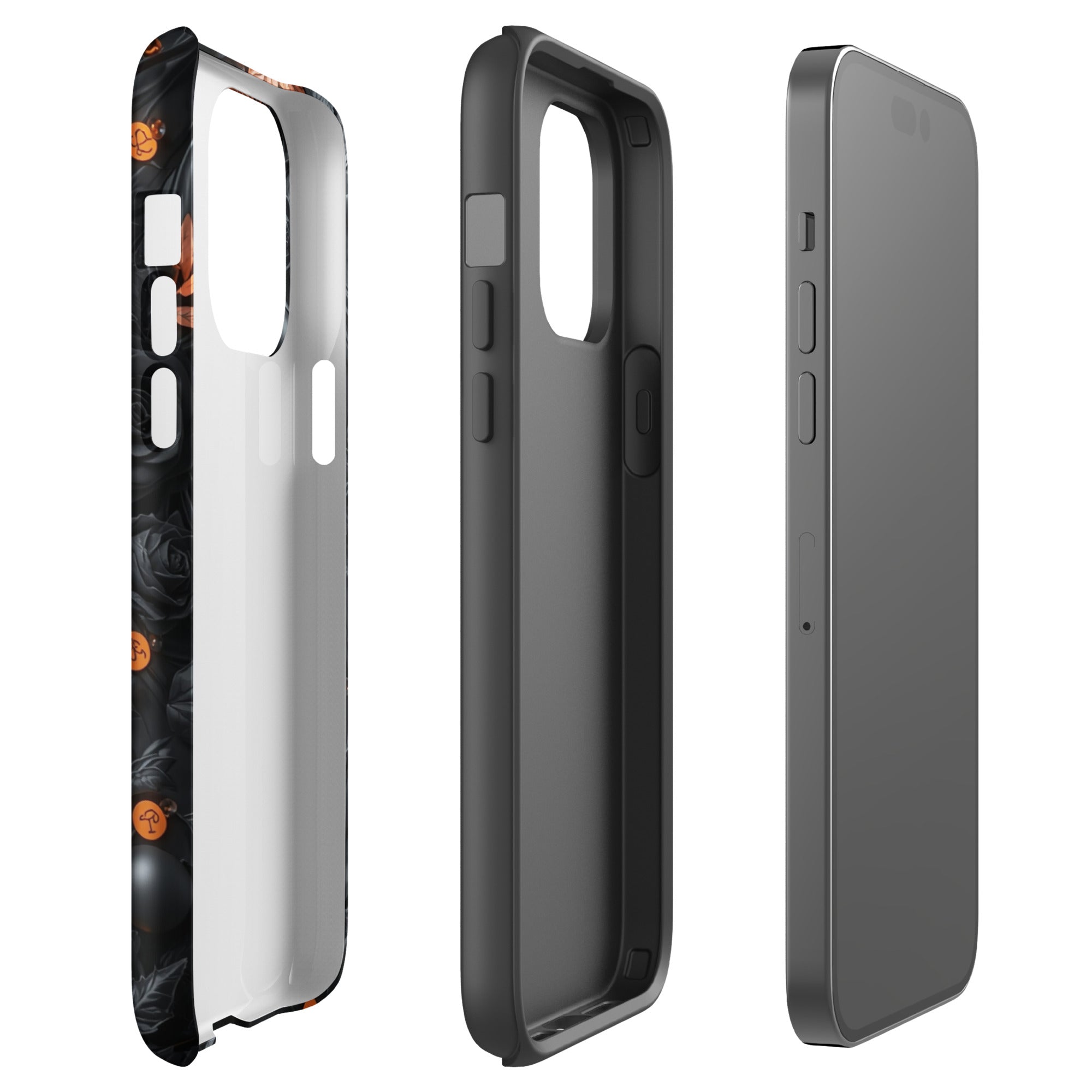Dark Floral Glow Tough Case for iPhone 14 Pro Max