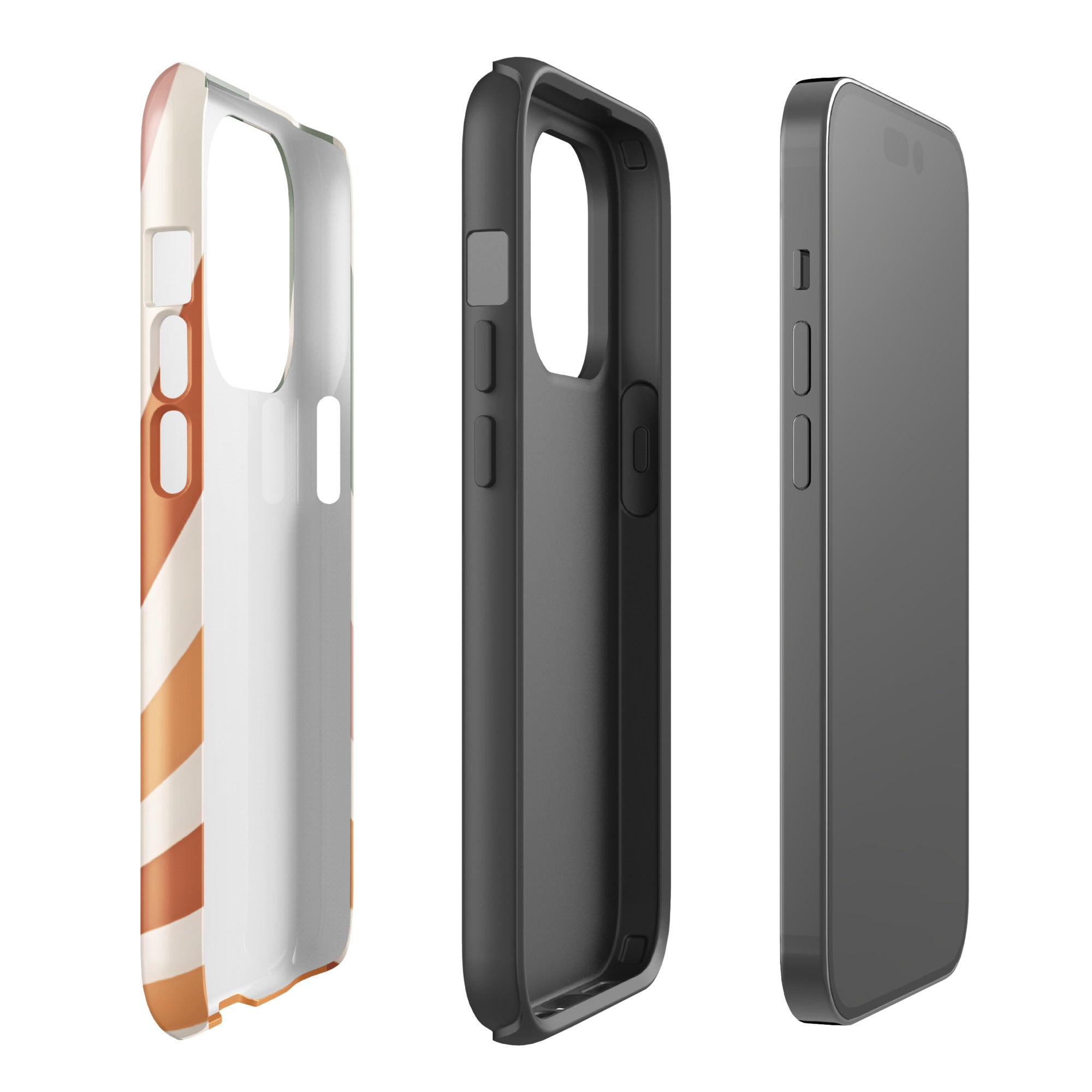 Retro Sunrise Tough Case for iPhone 14 Pro