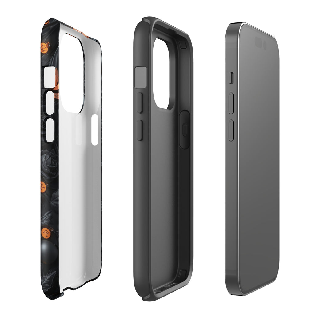 Dark Floral Glow Tough Case for iPhone 14 Pro