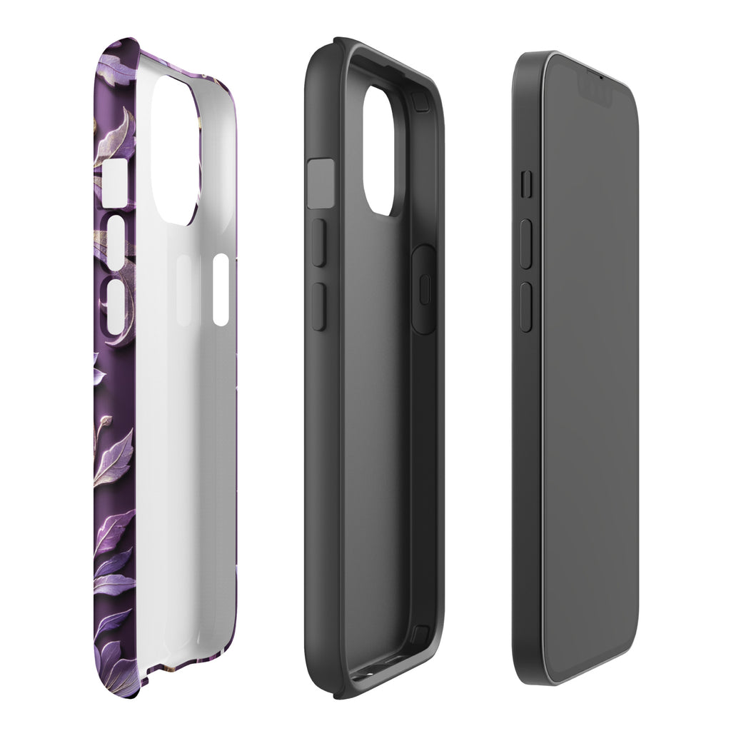 Royal Violet Filigree Tough Case for iPhone 14