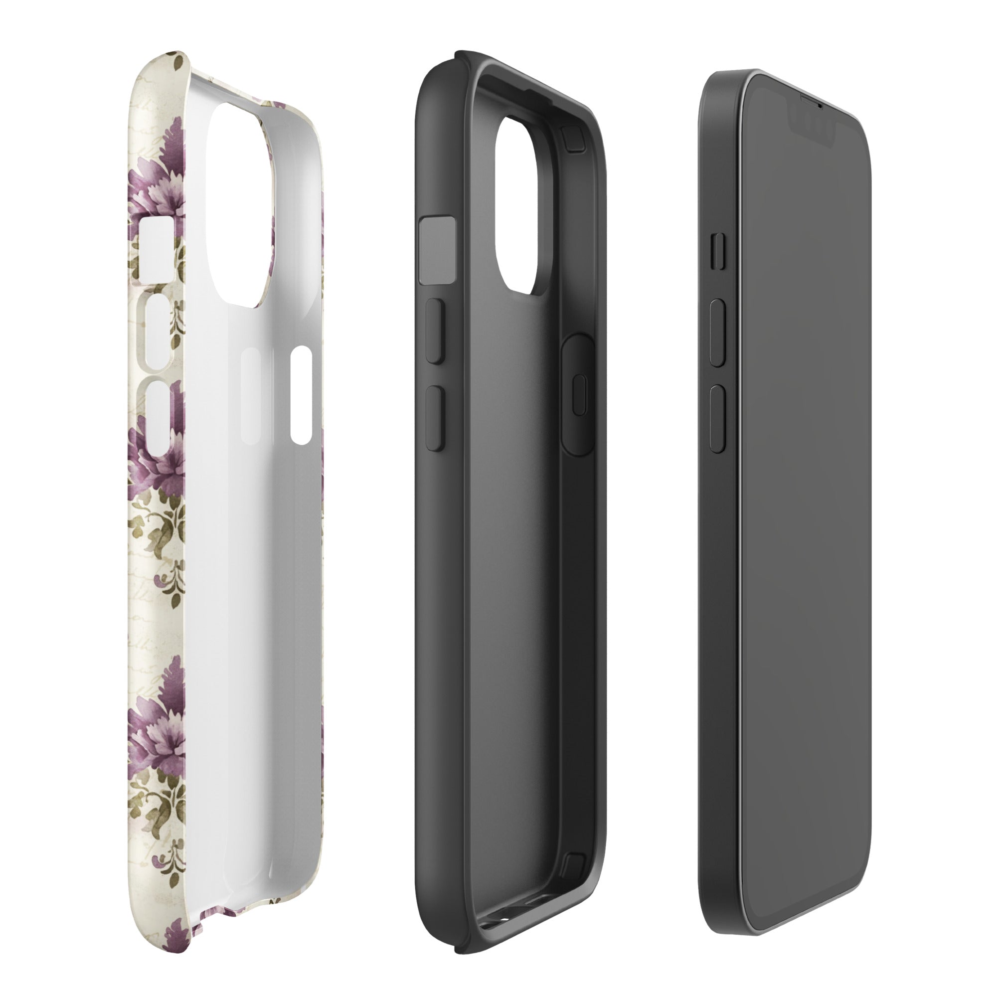 Vintage Floral Damask Tough Case for iPhone 14