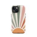 Retro Sunrise Tough Case for iPhone 15